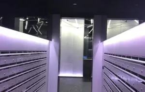 Smoke curtain system installation Multiplex