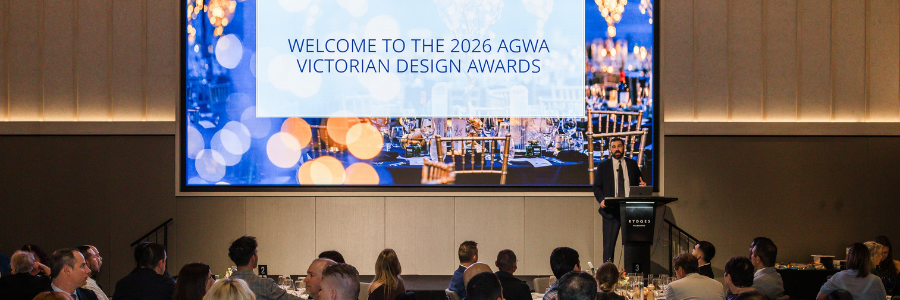 2026 AGWA Victoria Design Awards ceremony attended by Australian glass and window industry professionals